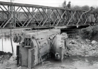 Sherman Jumbo after falling off bridge at  Saint Jean Rohrbach 1944.png