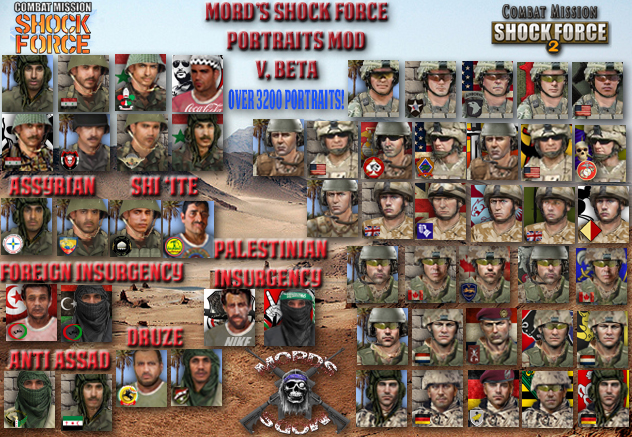 Shock Force 1 & 2 Unit Portraits by Mord – CM Mod Warehouse